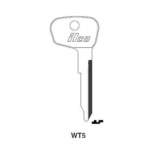 Ilco WT5 uncut key blank for Audi, VW