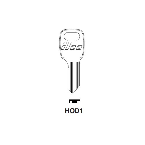 Ilco HOD1 uncut key blank for Hodaka