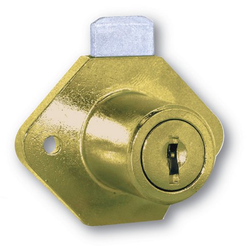 Wood Desk LOCK/3/4"/DULL Brass