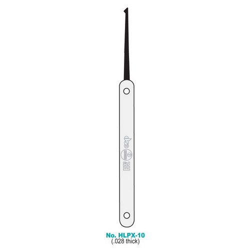 HPC Heavy Duty Diamond Spring Steel Pick With Stainless Steel Handle .028 Thick