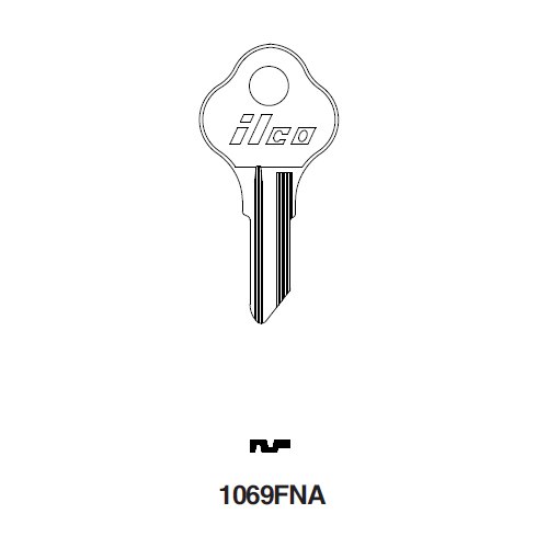 Ilco 1069FNA uncut key blank for National Cabinet