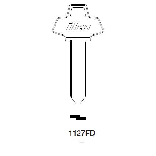 Ilco 1127FD uncut key blank for Ford