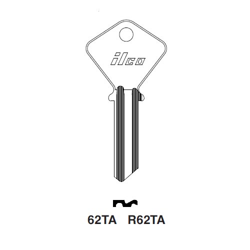 Ilco 62TA uncut key blank for Taco