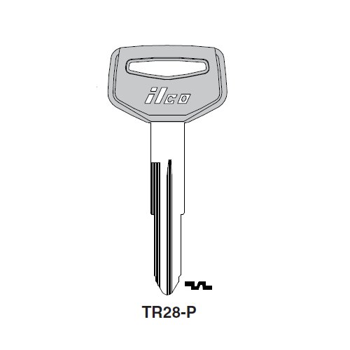 Ilco TR28-P uncut key blank