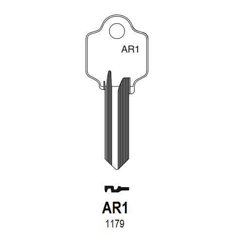 Taylor by Ilco 1179 uncut key blank for Arrow