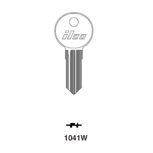 Ilco 1041W uncut key blank for Illinois