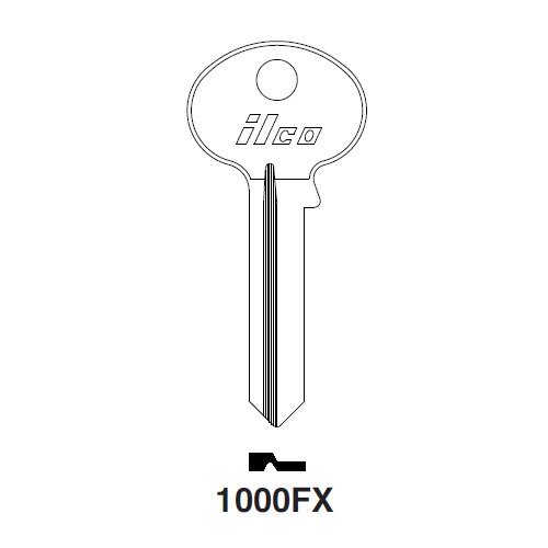 Ilco 1000FX uncut key blank for Corbin