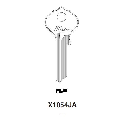Ilco X1054JA uncut key blank for Ilco