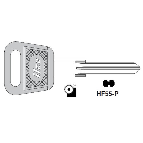 Ilco HF55-P uncut key blank