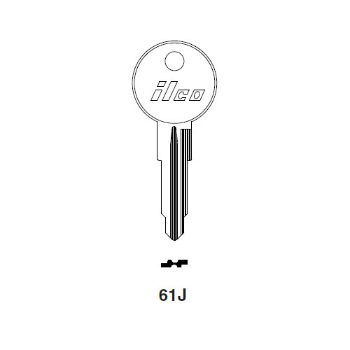 Ilco 61J uncut key blank for Fiat