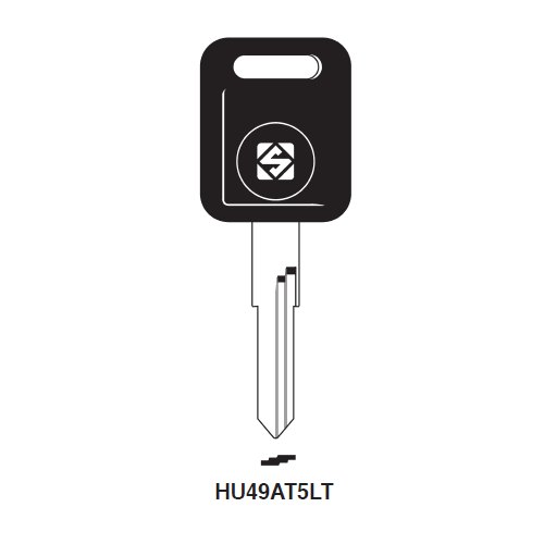 Ilco HU49AT5LT-SI uncut key blank