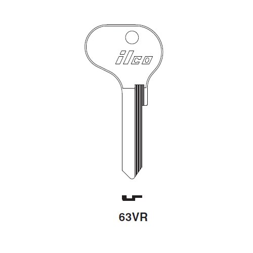 Ilco 63VR uncut key blank for VW