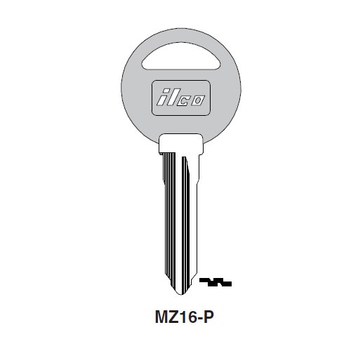 Ilco MZ16-P uncut key blank