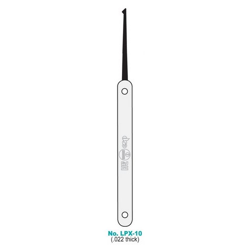 HPC Diamond Spring Steel Pick With Stainless Steel Handle .022 Thick
