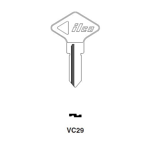 Ilco VC29 uncut key blank for Renault