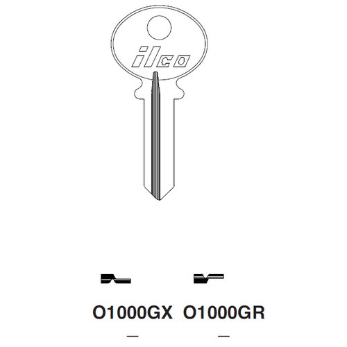 Ilco O1000GX uncut key blank for CCL