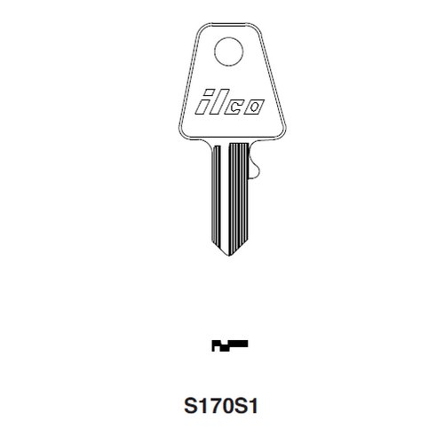 Ilco S170S1 uncut key blank for Samsonite S181