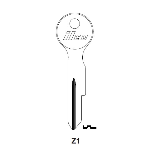 Ilco Z1 uncut key blank for Moped, Zundapp