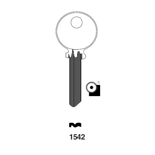 Ilco 1542 uncut key blank for Medeco