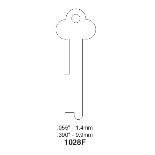 Ilco 1028F uncut key blank
