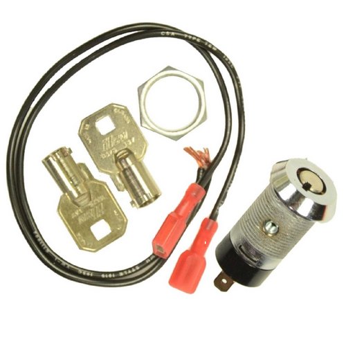Ilco Tubular ON-OFF Switch Lock 2 Key Pull Positions - Keyed Different