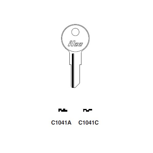 Ilco C1041A uncut key blank for Chicago