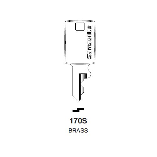 Ilco 170S uncut key blank for Samsonite 170S