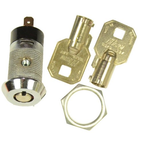 Ilco Tubular Momintary Switch Lock 1 Key Pull Position - Keyed Different