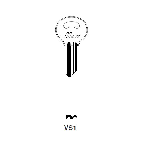 Ilco VS1 uncut key blank for Vesper