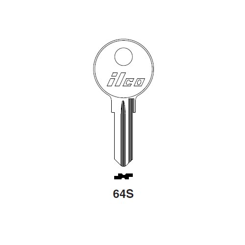 Ilco 64S uncut key blank for Fiat