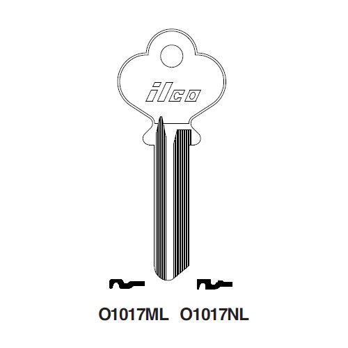 Ilco O1017ML uncut key blank for Norwalk