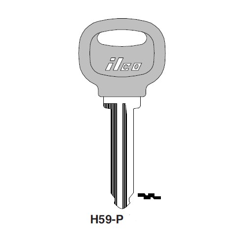 Ilco H59-P uncut key blank