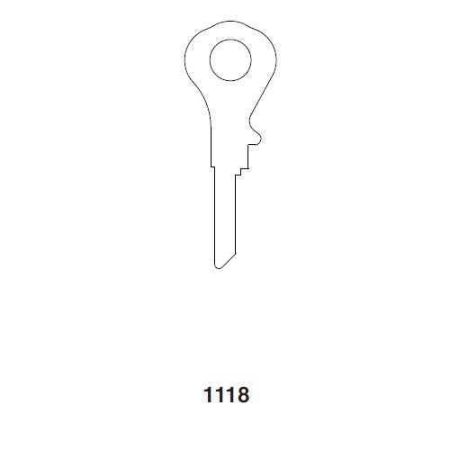 Ilco 1118 uncut key blank for Ilco