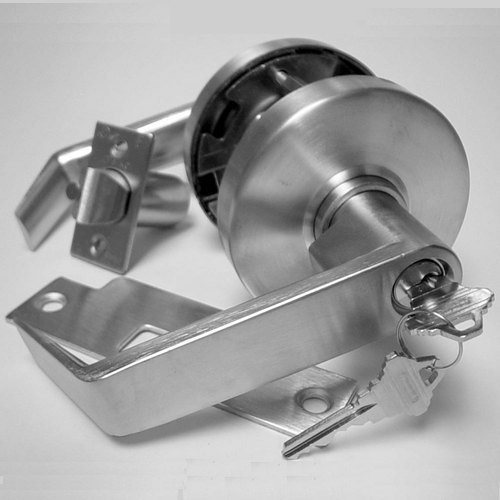 S Parker C8161 Series Grade 1 Extra Heavy Duty Storeroom Leversets For New or Replacement Installations - Brushed Chrome 2-3/4" BS