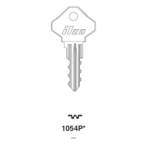 Ilco 1054P uncut key blank for Ilco
