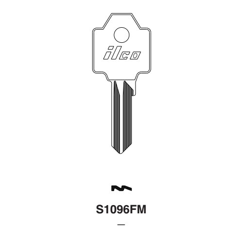 Ilco S1096FM uncut key blank for Elgin