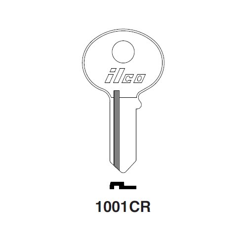 Ilco 1001CR uncut key blank for CCL, Switches