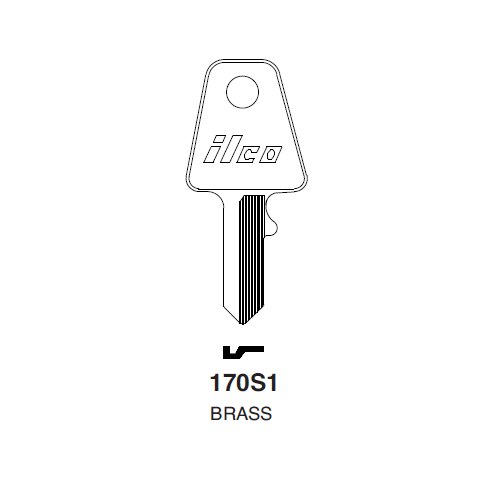 Ilco 170S1 uncut key blank for Samsonite 181