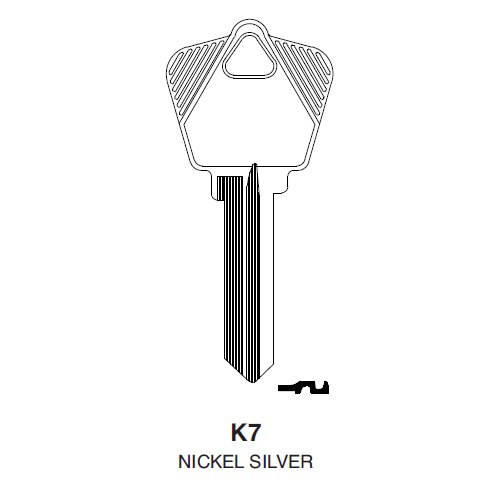 Ilco K7 uncut key blank for Arrow