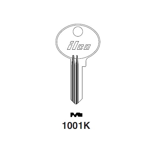 Ilco 1001K uncut key blank