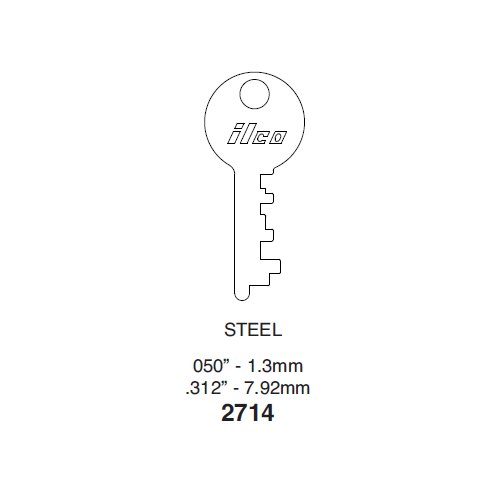 Ilco 2714 uncut key blank for Eagle