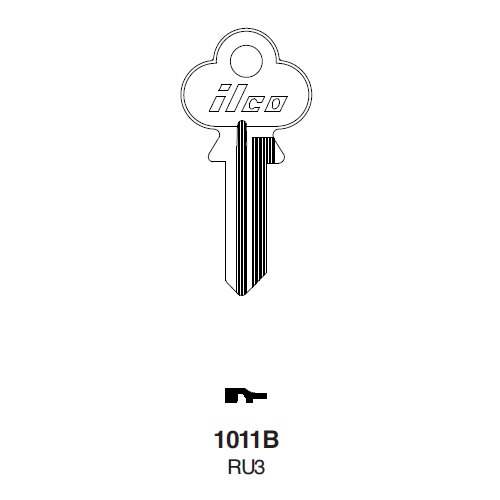 Ilco 1011B uncut key blank for Russwin