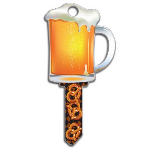 Kwikset KW1 Key Shapes - Shaped House Keys That Fit Your Life - Beer Mug