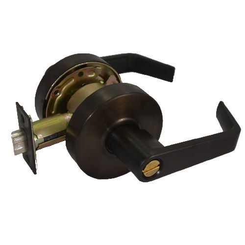 S Parker SL8160 Series Grade 2 Privacy Leverset For New or Replacement Installations - Oil Rubbed Bronze 2-3/4" BS
