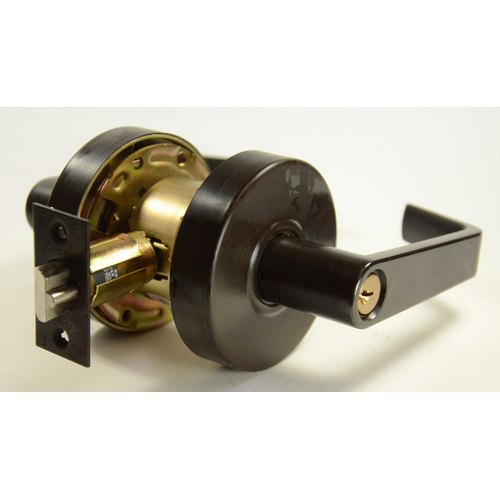 S Parker SL8160 Series Grade 2 Storeroom Leverset For New or Replacement Installations - Oil Rubbed Bronze 2-3/4" BS