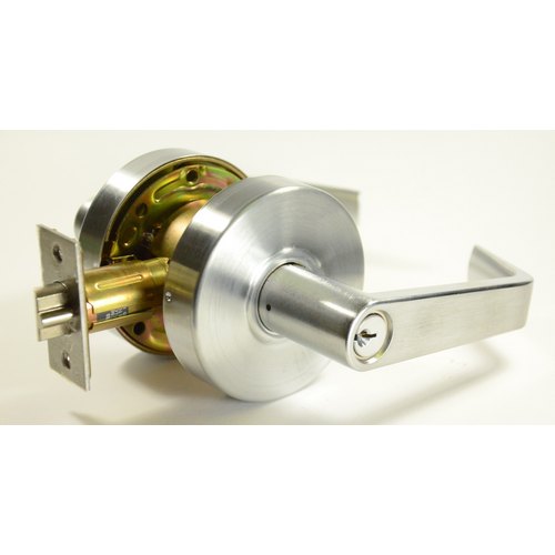 S Parker CSL8160 Series Grade 2 Clutch Storeroom Leversets For New or Replacement Installations - Brushed Chrome 2-3/4" BS