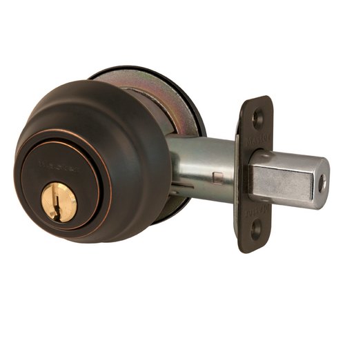 Master Lock DSH0712PKA4 Double Cylinder Deadbolt Grade 1, KW1 Keyway, Adjustable Backset, Aged Bronze Finish