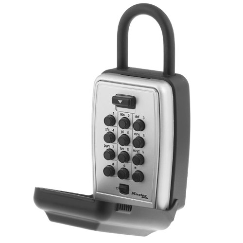 Master Lock 5422D 3-1/8in (79mm) Wide Set Your Own Combination Push Button Portable Lock Box