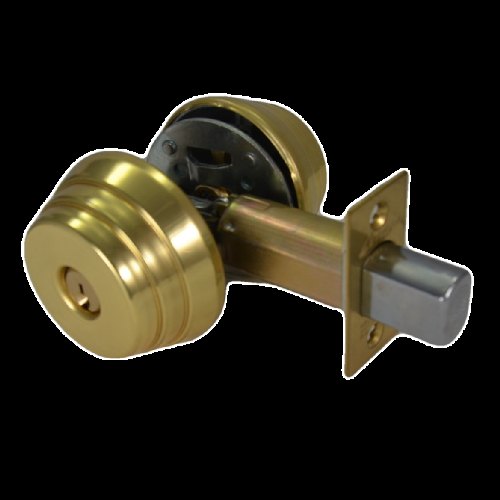 Arrow Lock E62-03-395-144-CS Double Cylinder Deadbolt Grade 2, SC1 Keyway, 2-3/4" BS, Polished Brass Finish