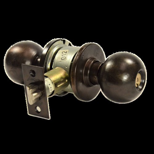 Arrow Lock MK Series Storeroom Ball Knob Lock Antique Brass Finish - 2-3/4in Backset - Keyway: SC1